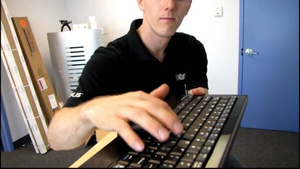 Linus Tech Tips - S2011E239 - Azio KB337BP Wireless Media Keyboard With Touchpad Unboxing  & First Look