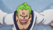 One Piece - Episode 934 - A Big Turnover! The Three-Sword Style Overcomes Danger!