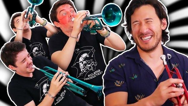 Unus Annus - S01E263 - Mark Teaches Ethan How to Play the Trumpet