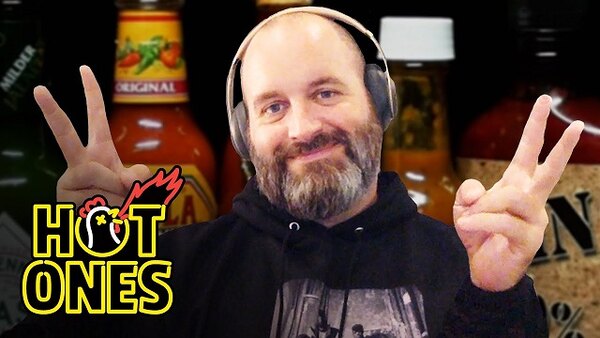 Hot Ones - S12E01 - Tom Segura Keeps It High and Tight While Eating Spicy Wings