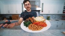 julien solomita - Episode 32 - trying to make a full english breakfast (w/ a poached egg)