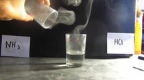 TheBackyardScientist - Episode 24 - Ammonium Chloride HCl + NH3 = NH4Cl Hydrochloric acid + ammonia...