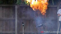 TheBackyardScientist - Episode 17 - Exploding Balloons filled with Propane Gas. Drones, Steel wool,...