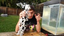 TheBackyardScientist - Episode 29 - Molten Aluminum Vs 'Spitballs' - SO COOL!! (water balz)
