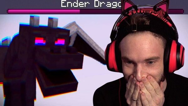 PewDiePie's Epic Minecraft Series - S03E19 - Ender Dragon Hardcode.. I almost died...