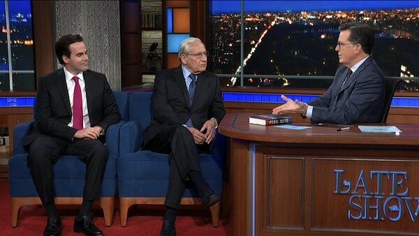 The Late Show with Stephen Colbert - S07E09 - Bob Woodward, Robert Costa, Leon Bridges