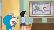 Doraemon - Episode 579 - Instant Pictogram / Let's Watch Sports from a Sofa Cloud