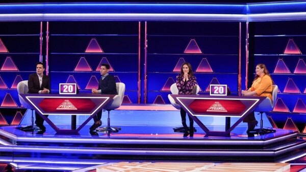 The $100,000 Pyramid - S05E13 - Mario Cantone vs Laura Benanti and Joe Tessitore vs Bridget Everett