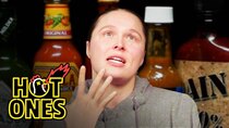 Hot Ones - Episode 2 - Ronda Rousey Splits Bones While Eating Spicy Wings