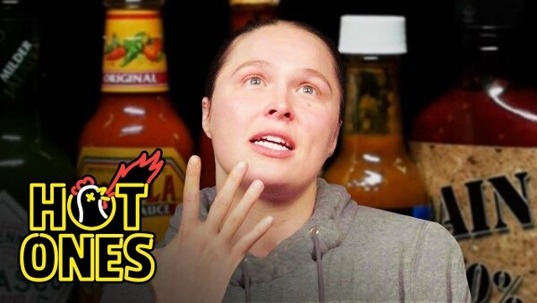 Hot Ones - S13E02 - Ronda Rousey Splits Bones While Eating Spicy Wings