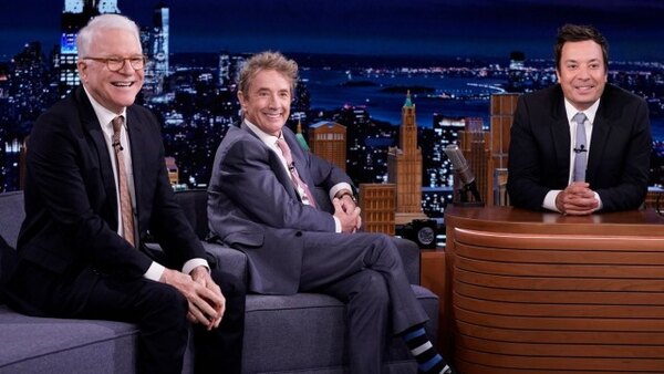 The Tonight Show Starring Jimmy Fallon - S09E03 - Steve Martin and Martin Short, Margaret Qualley, Jane Goodall, Cynthia Erivo