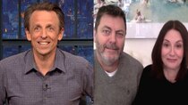Late Night with Seth Meyers - Episode 86 - Megan Mullally & Nick Offerman, Sebastian Stan, Baratunde Thurston