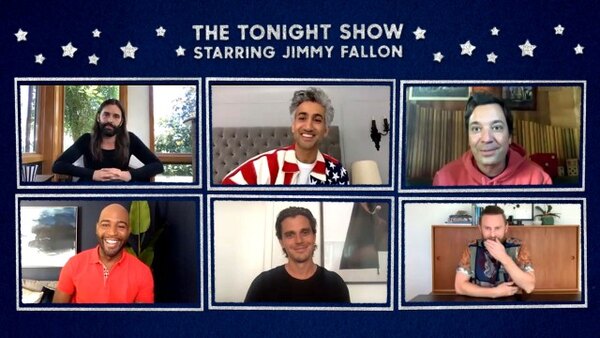 The Tonight Show Starring Jimmy Fallon - S07E152 - The Co-Hosts of Queer Eye, Christian Slater, Sia