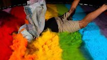 The Slow Mo Guys - Episode 12 - Diving on a Paint Covered Trampoline in Slow Mo
