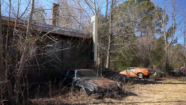 Barn Find Hunter - S11E05 - Dealership FROZEN IN TIME Abandoned 40yrs Ago Collier Motors AMC Private Tour  