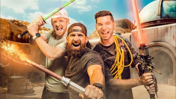 Dude Perfect - S2024E09 - We Built Our Own Lightsabers