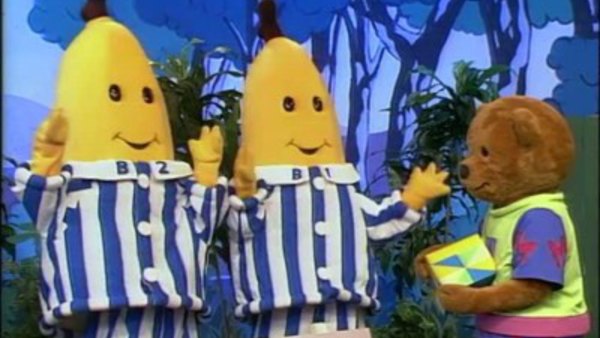 teddies in bananas in pyjamas