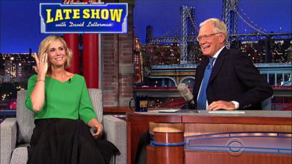 Late Show with David Letterman - S22E02 - Kristen Wiig, Sen. Elizabeth Warren, The New Pornographers