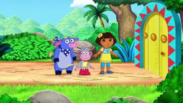 Dora and Boots must rescue Benny so he can tell jokes in the Rainforest Tal...