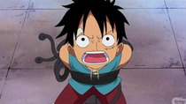 One Piece - Episode 412 - Heartless Judgment! Margaret Is Turned to Stone!!