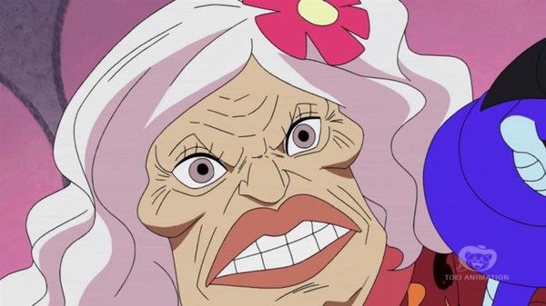 One Piece - Ep. 411 - The Secret Hidden on the Backs: Luffy and the Snake Princess Meet