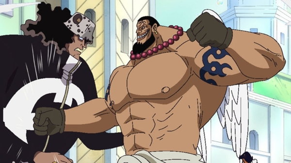 One Piece - Ep. 402 - Overwhelming! The Navy's Fighting Weapons, the Pacifistas