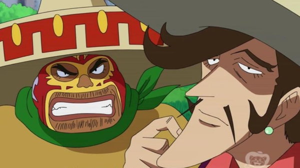 One Piece - Ep. 428 - A Special Presentation Related to the Movie! The Fierce Onslaught of the Amigo Pirates!