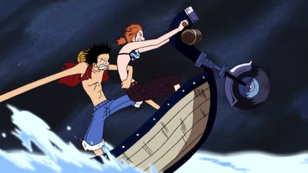 One Piece - Ep. 191 - Knock Over Giant Jack! Last Hope for Escape!