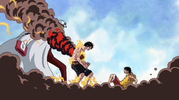 One Piece - Ep. 483 - Looking for the Answer! Fire Fist Ace Dies on the Battlefield!