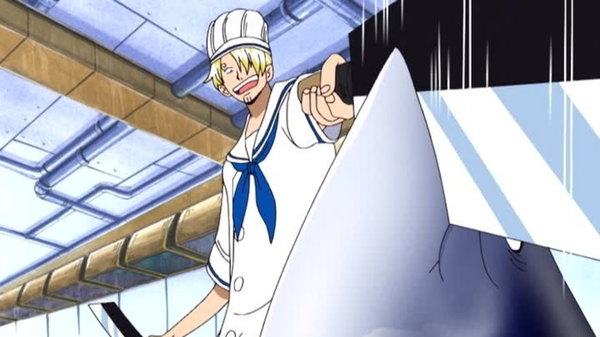 One Piece - Ep. 197 - Sanji the Cook! Proving His Merit at the Marine Dining Hall!