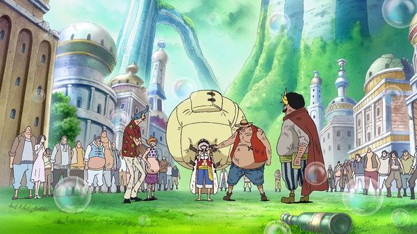 One Piece - Ep. 518 - An Explosive Situation! Luffy vs. Fake Luffy!