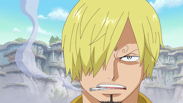 One Piece - Ep. 555 - Deadly Attacks One After Another! Zoro and Sanji Join the Battle!