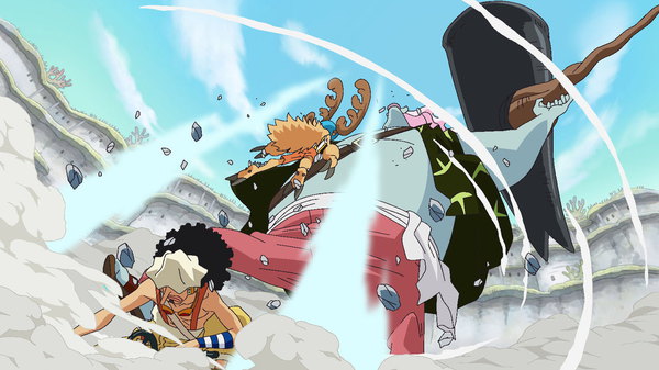 One Piece - Ep. 561 - A Massive Confused Fight! The Straw Hats vs. the New Fish-Man Pirates!