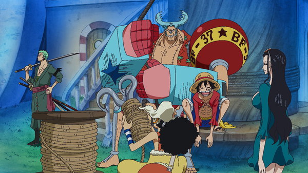One Piece - Ep. 574 - To the New World! Heading for the Ultimate Sea!