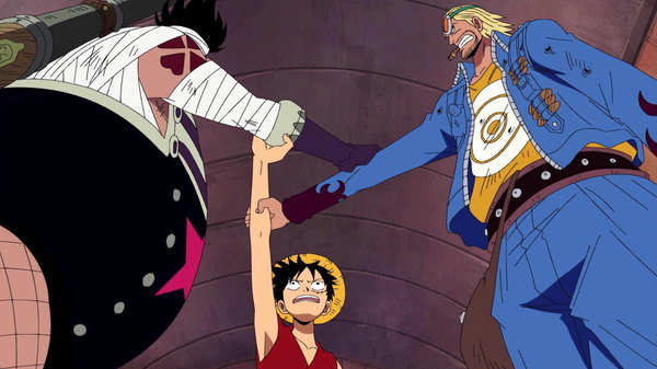 One Piece - Ep. 256 - Rescue Our Friends! A Bond Among Foes Sworn with Fists!