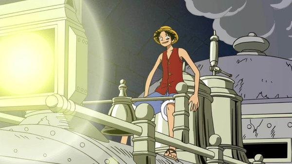 One Piece - Ep. 255 - Another Sea Train? Rocketman Charges Forth!