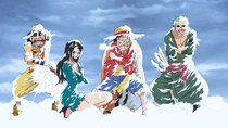 One Piece - Episode 586 - In a Real Pinch! Luffy Sinks into the Ice-cold Lake!