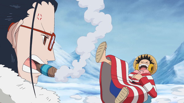 One Piece - Ep. 596 - On the Verge of Annihilation! A Deadly Monster Comes Flying In!