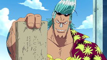 One Piece - Episode 284 - I'm Not Gonna Hand Over the Blueprints! Franky's Decision!