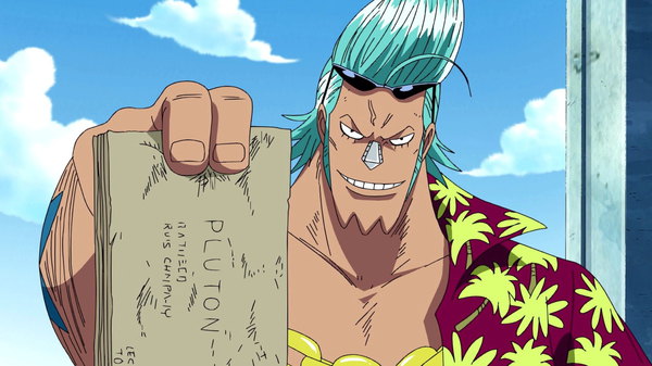 One Piece - Ep. 284 - I'm Not Gonna Hand Over the Blueprints! Franky's Decision!