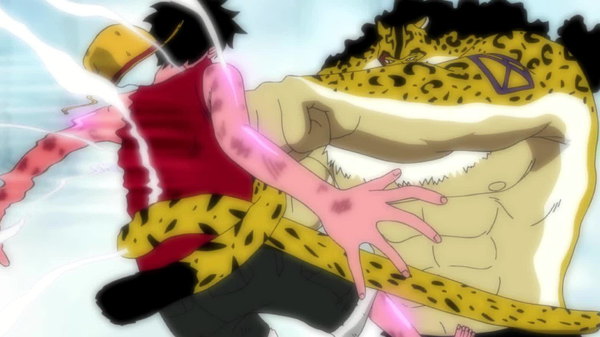 One Piece - Ep. 309 - Fists Full of Emotion! Luffy Unleashes Gatling with All His Might