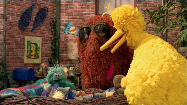 sesame street big bird's teddy bear
