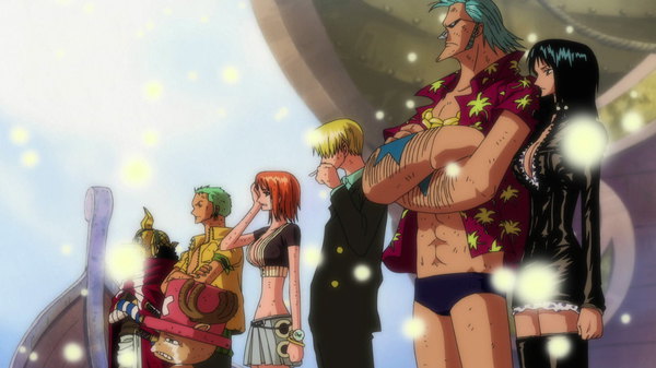 One Piece - Ep. 312 - Thank You, Merry! Snow Falls over the Parting Sea