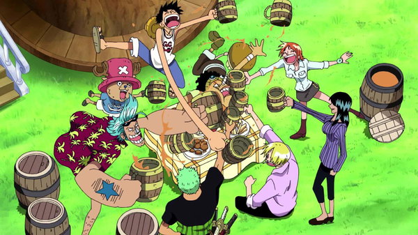 One Piece - Ep. 324 - Wanted Posters Make It Around the World! Celebration in Their Hometowns As the Ship Moves Forward!