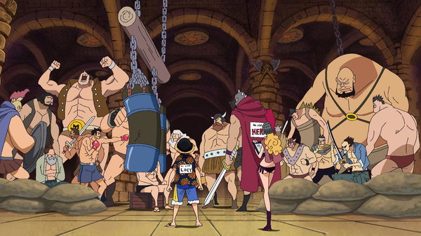 One Piece - Ep. 633 - A Formidable, Unknown Warrior! Here Comes Lucy!