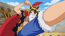 One Piece - Episode 643 - Shaking Heaven and Earth! Admiral Fujitora's Power!