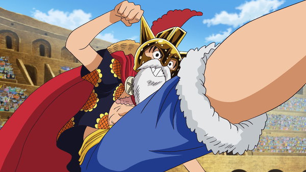 One Piece - Ep. 643 - Shaking Heaven and Earth! Admiral Fujitora's Power!