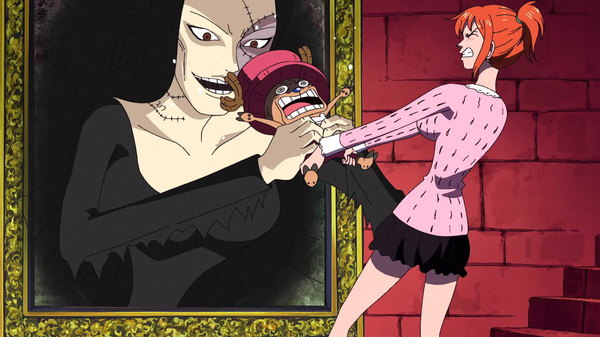 One Piece - Ep. 341 - Nami's in a Major Pinch! The Zombie Mansion and the Invisible Man!