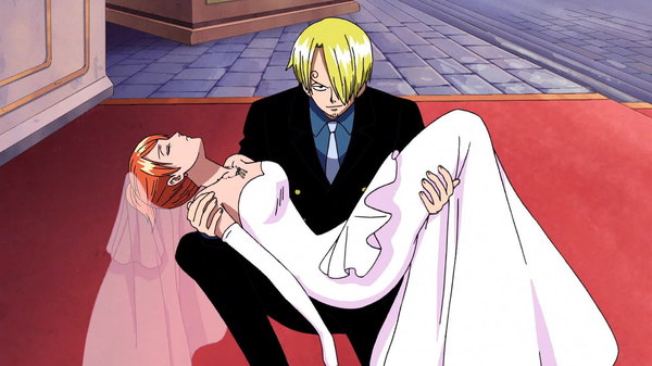 One Piece - Ep. 358 - Blazing Knight Sanji!! Kick Down the Fake Wedding!