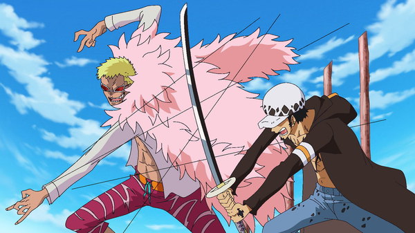 One Piece - Ep. 661 - A Showdown Between the Warlords! Law vs. Doflamingo!